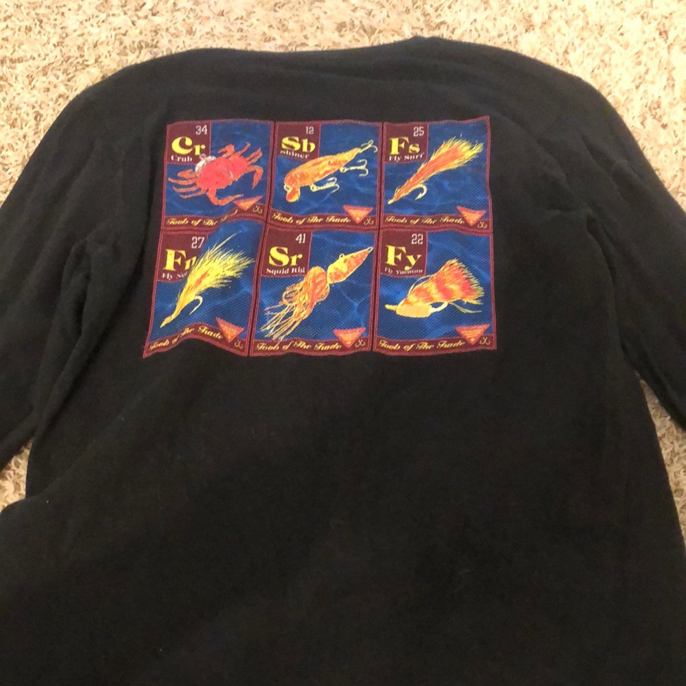 Columbia Black Fishing Shirt Longsleeve